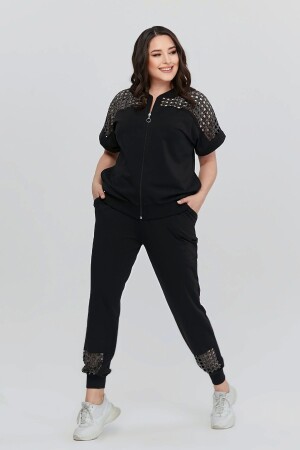 Omuz ve Paça Kare Lazer Kesimli Takım - Aytemas