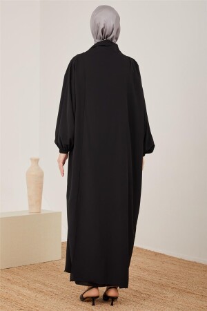 Omuzda Bağlama Detaylı Elbise 23y9624 Siyah - 6