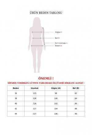 Omuzları Bağlamalı Uzun Jile TY111-60886 - 5