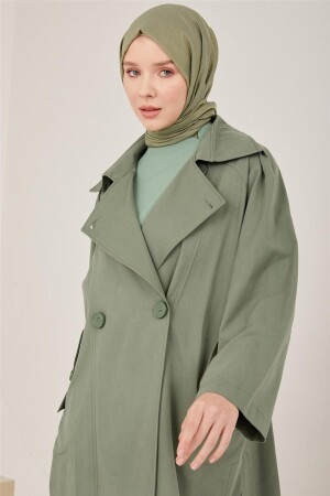 Omzu Pileli Pamuk Keten Ara Boy Kap 23y7019 Çağla - Armine