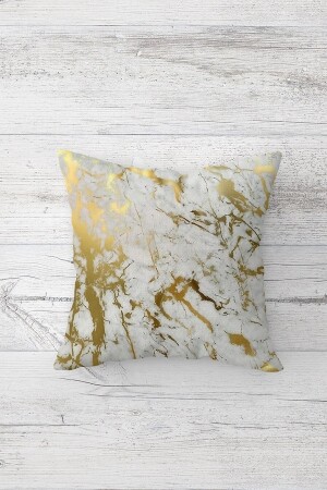 منز الذهبية التفاصيل الرخام نمط مزدوج الجانب طباعت مخفية زيبر وسادة قضية رمي وسادة كراسي وسادة قضية - On The Clouds