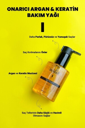 Onarıcı Argan & Keratin Saç Bakım Yağı 100 ml - 5