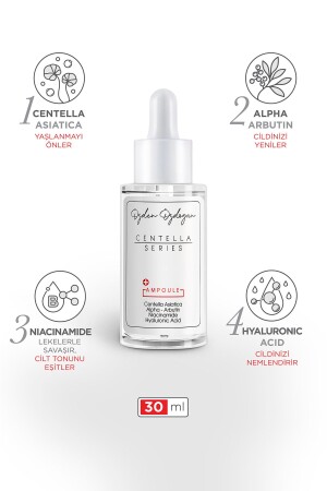 Onarıcı- Aydınlatıcı ve Nemlendirici Ampoule - Centella- Vitamin C & Hyaluronic Acid 30 ml - 2