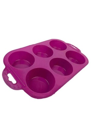 One Piece Lila 6-teilige Silikon-Mini-Kuchenform – Muffinform 6-teilige Form Herzkuchenform 24 - 5