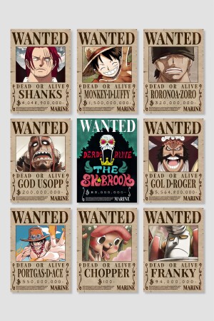 One Piece Wanted 15-teiliges Anime-Poster-Set, dickes, glänzendes Kunstpapier, RSAPS009 - 1