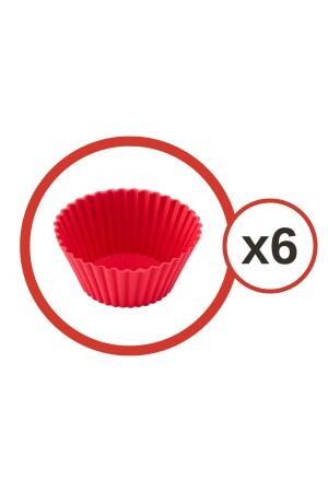 Onikiden Airfryer Silikon-Kuchen-Muffin-Form, 6 Stück – kompatibel mit allen Heißluftfritteusen Sl33 - 4