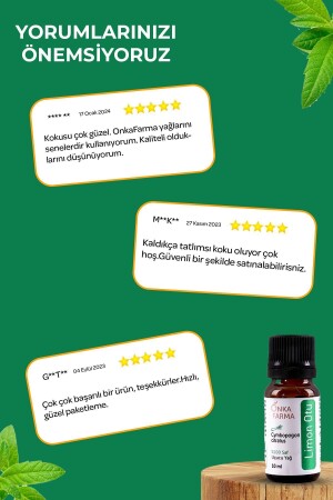 Onka Farma 100 % reines ätherisches Zitronengrasöl – 10 ml - 8