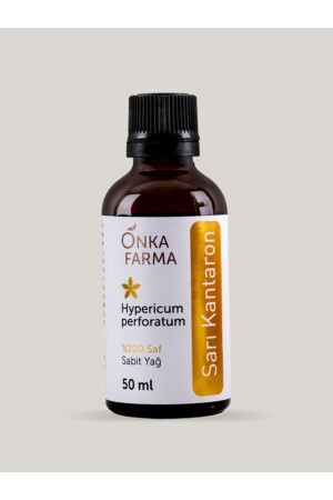 Onka Farma Johanniskrautöl – 0-3-0-5 Mazeration von extra nativem Olivenöl mit niedrigem Säuregehalt – 50 ml - 1