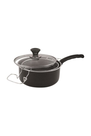علبة التفلون MNZ-Onyx مع غطاء 22 سم MHTP10393 - Mehtap