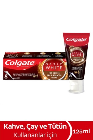 Optic White Kahve- Çay ve Tütün Kullanıcıları Için Beyazlatıcı Diş Macunu 125ml - 1