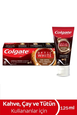 Optic White Whitening Zahnpasta für Kaffee-, Tee- und Tabakkonsumenten, 125 ml - 3