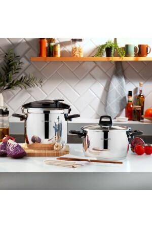 مجموعة مقلاة ضغط MNZ-Optima 4+6-5 Lt-Black/Grey - Schafer