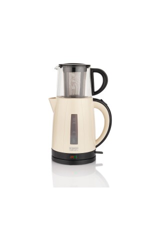 Optimal Plus Çay Makinesi Çaycı Krem - Cam Demlik Çaycım SHF-OPTMLCYMK-KRM01 - 2