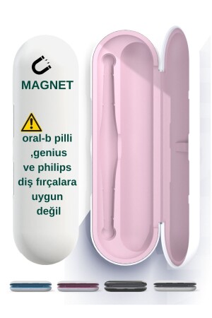 Oral-b Vitality Uyumlu Saklama Kabı-şarjlı-elektrikli Diş Fırçası Koruma Kabı-seyahat Kutusu (PEMBE) - 1