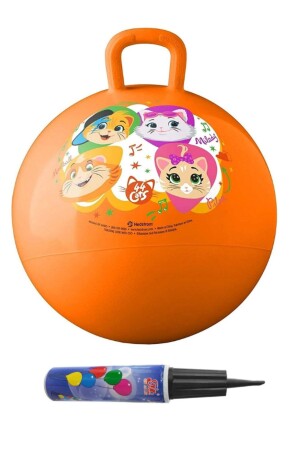 Orange Bounce Känguru-Ball, Sprungball für Kinder, Pilates, 90 kg, Tragen + Pumpe - 1