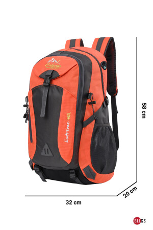 Orange Importierte funktionale, wasserdichte Outdoor-Bergsteiger-Sporttasche mit mehreren Taschen, 40 lt - 3