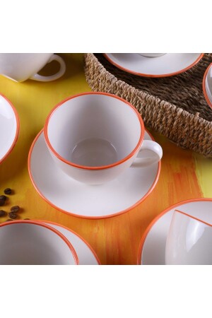 Orange Mesh 12-teiliges Latte-Becher-Set – T45 14404 - 5