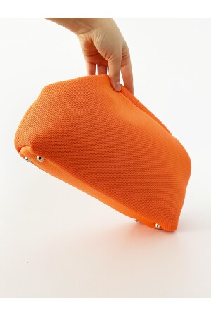 Orangefarbene Clutch-Handtasche für Damen HYBSCNDYC - 5