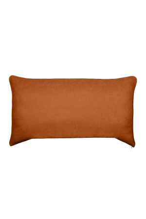 Orangefarbener, gerippter Sofa-Rücken-Überwurf-Kissenbezug – Sofakissen – großer Überwurf-Kissenbezug kz4904 - 2
