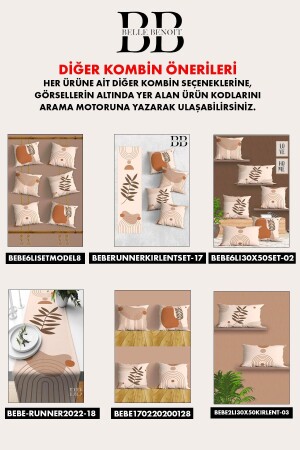 Oranges Design, doppelseitig bedruckt, dekoratives Set mit 4 Sofakissenbezügen und Kissenbezügen - 7