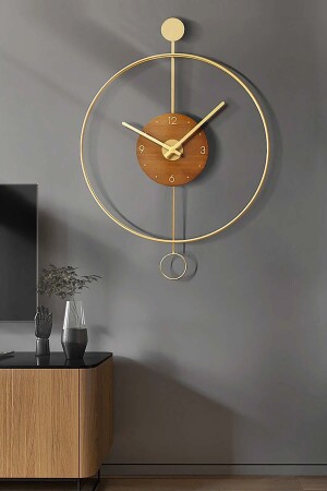 Orbit Gold 60 Cm, Modern Dekoratif Metal Duvar Saati AGA001005Y002 - 8