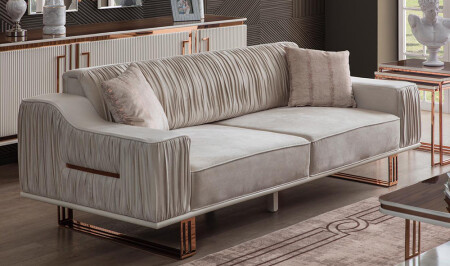 Orenda Cremefarbenes Sofa - 1