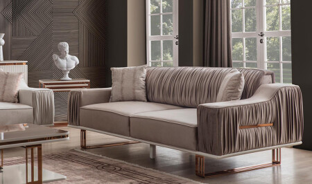 Orenda Cremefarbenes Sofa - 3