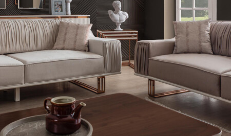 Orenda Cremefarbenes Sofa - 4