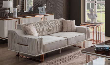 Orenda Cremefarbenes Sofa - 6