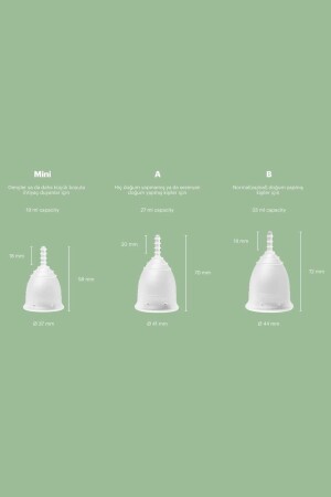 (ORGANİCUP) Menstrual Cup Model A Regl Kabı - Adet Kabı - Menstrüel Kap - 5