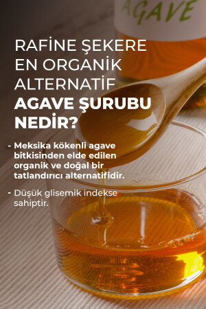 Organik Agave Şurubu 330 G (vegan, Bitkisel, Rafine Edilmemiş Şeker Alternatifi) 8680088120511 - 5