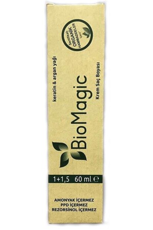 MNZ-Organic Biomagic Cream لون الشعر 60 مل 6/72 Dark Ashy Auburn - Biomagic