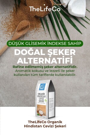 Organik Hindistan Cevizi Şekeri 300 G X 2 Adet (glutensiz- Vegan) - 3