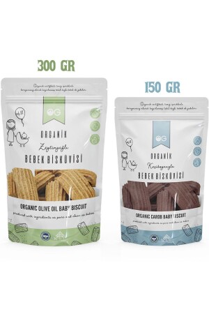 Organik Keçiboynuzlu ve Zeytinyağlı Bebek Bisküvi Seti -6 Ay - OG natural