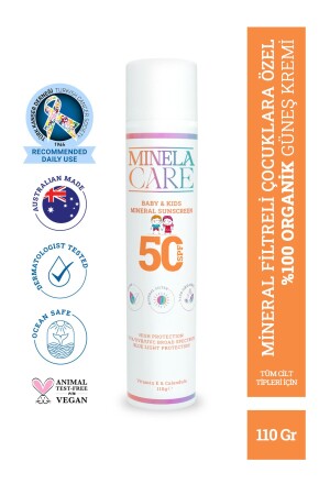 Organik Mineral Filtreli Yüksek Korumalı Bebek Ve Çocuk Güneş Kremi Spf 50 110gr 8684166397024 - 2