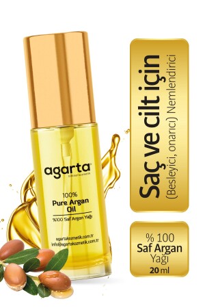 Organik- Soğuk Sıkım %100 Argan Yağı - Saç Ve Vücut Onarıcı Bakım Yağı 20 ml - 1