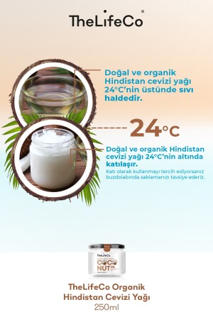 Organik, Soğuk Sıkım Hindistan Cevizi Yağı 250 Ml (vegan) PRA-2898876-6638 - 4