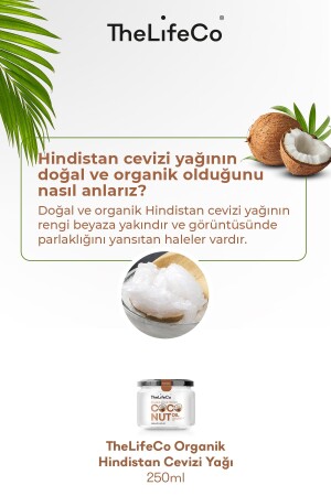 Organik, Soğuk Sıkım Hindistan Cevizi Yağı 250 Ml (vegan) PRA-2898876-6638 - 7