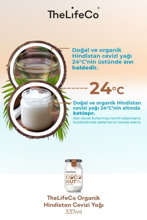 Organik- Soğuk Sıkım Hindistan Cevizi Yağı 337 Ml (vegan) - 3