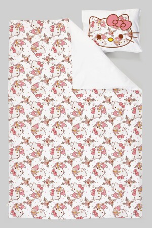 Organik Tek Kişilik Nevresim Takımı - Cartoon Serisi - Hello Kitty Pattern ETNTT1BCCS036 - 5