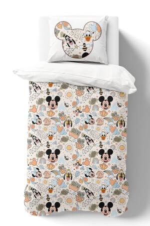 Organik Tek Kişilik Nevresim Takımı - Cartoon Serisi - Mickey Ve Arkadaşları Pattern ETNTT1BCCS034 - 4