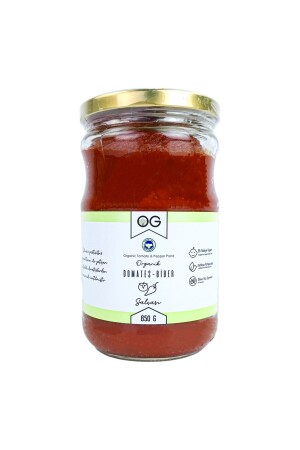 Organik Tuzsuz Karışık Domates-biber Salçası 650 gr - 1