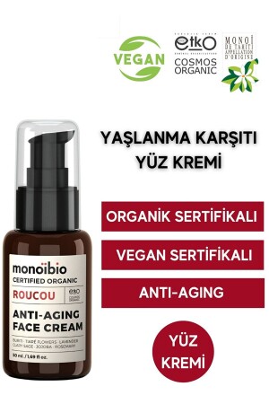 Organik Yaşlanma Kırışıklık Karşıtı Yüz Kremi - Roucou Anti Aging Yüz Kremi - Vegan 50 ml MBC05 Yüz Kremi Yaşlanma Karşıtıı - 2