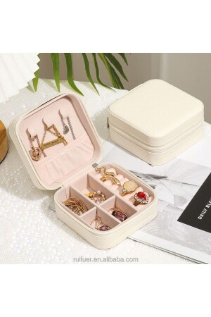 Organizer Schmuck Organizer Box Reiseschmuck Zubehörtasche WEISS - Vip Case