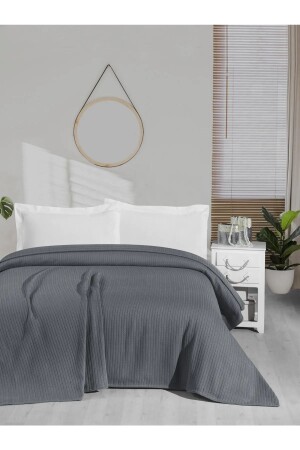 Örgü Pike %100 Pamuk Kalın Iplik Yumuşak Battal Boy 240*260 - Mulberry