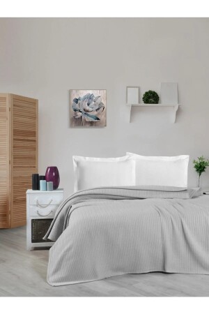 Örgü Pike %100 Pamuk Kalın Iplik Yumuşak Battal Boy 240*260 - Mulberry