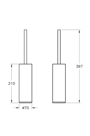 Origin Toilettenbürstenhalter Chrom A44893 - 8