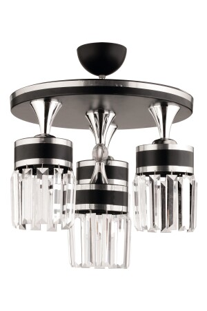 Original 4-Plus Profonier Crystal Stone Black Chrome Vergoldeter moderner Luxus-Kronleuchter 4003 - 6