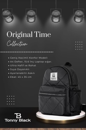 Original Damen-Rucksack mit großem Volumen, Komfortmodell, 4 Fächer, für Reisen, Schule, Sport, Alltag, TBKÇ00043 - 4