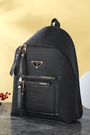 Original Damen-Rucksack und Umhängetasche mit verstellbarem Riemen, Komfortmodell, 3 Fächer, luxuriös, stilvoll, mit mehreren Fächern - 2